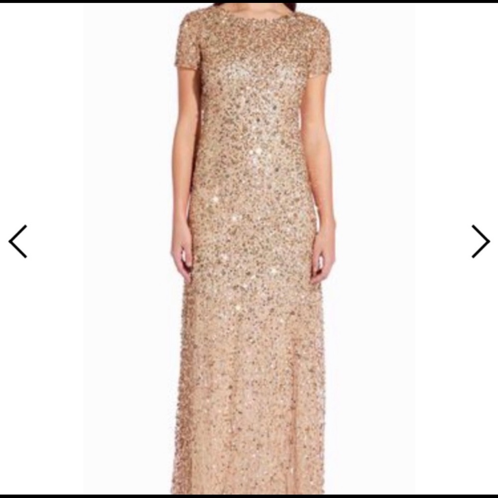 Gold Bridesmaid Dress / Formal Gown
